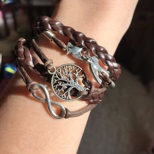 🕊Bohemian Pleather Charm Bracelet 🕊